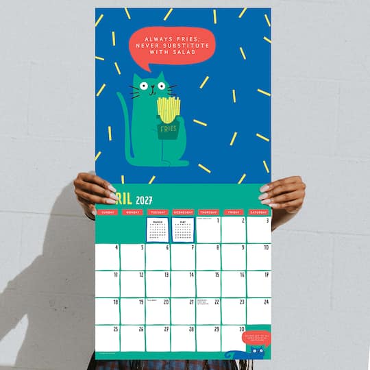 2027 Cat vs Adulting Wall Calendar